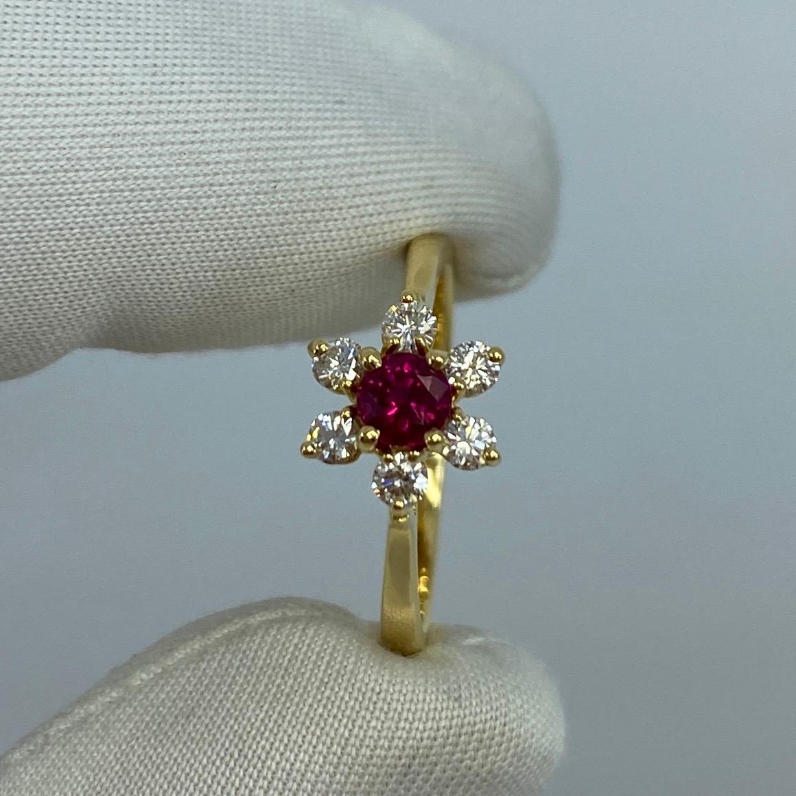ruby flower ring