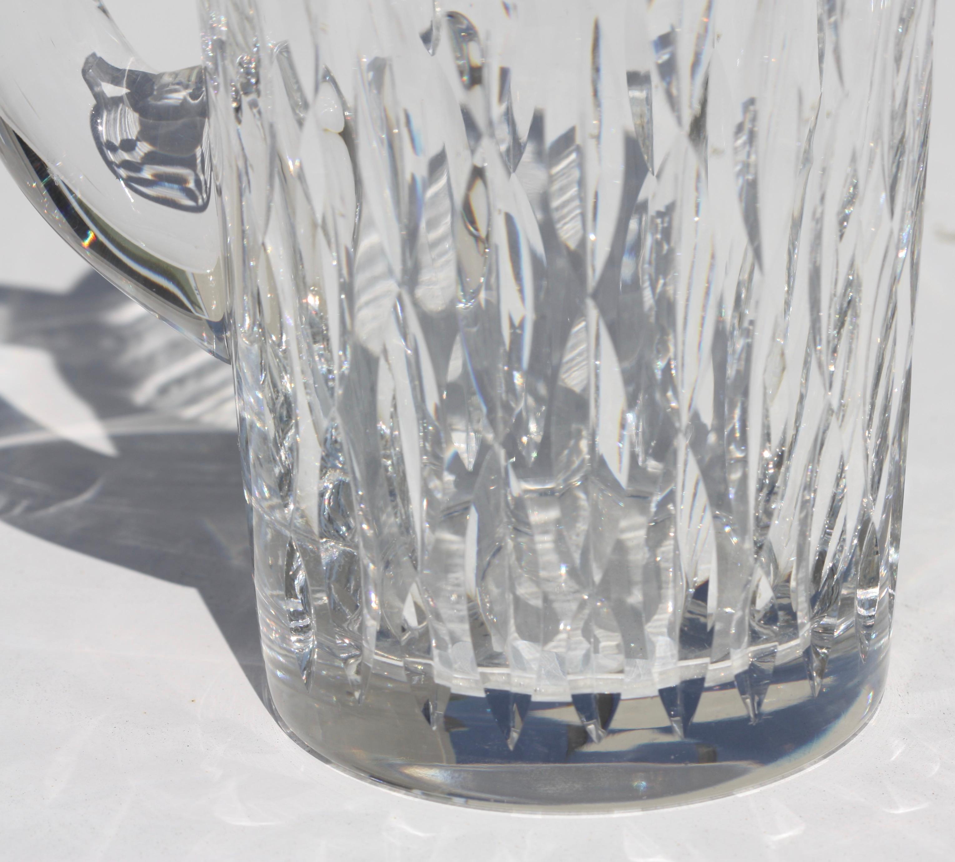 Hawkes-Glaskrug von Tiffany, Silber vergoldet, montiert im Angebot 3