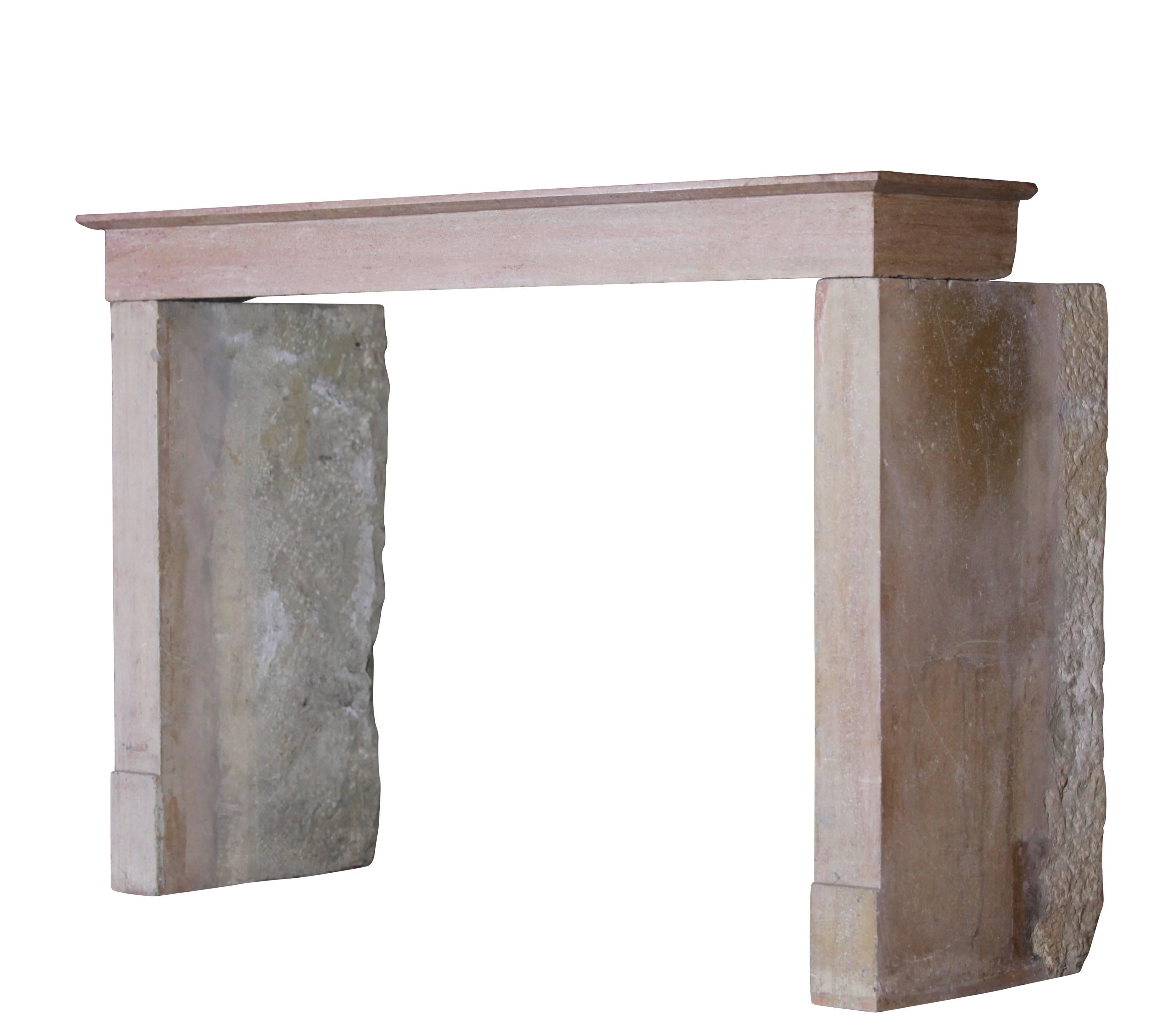 19th Century Fine Timely Antique French Fireplace Surround in Limestone For Sale