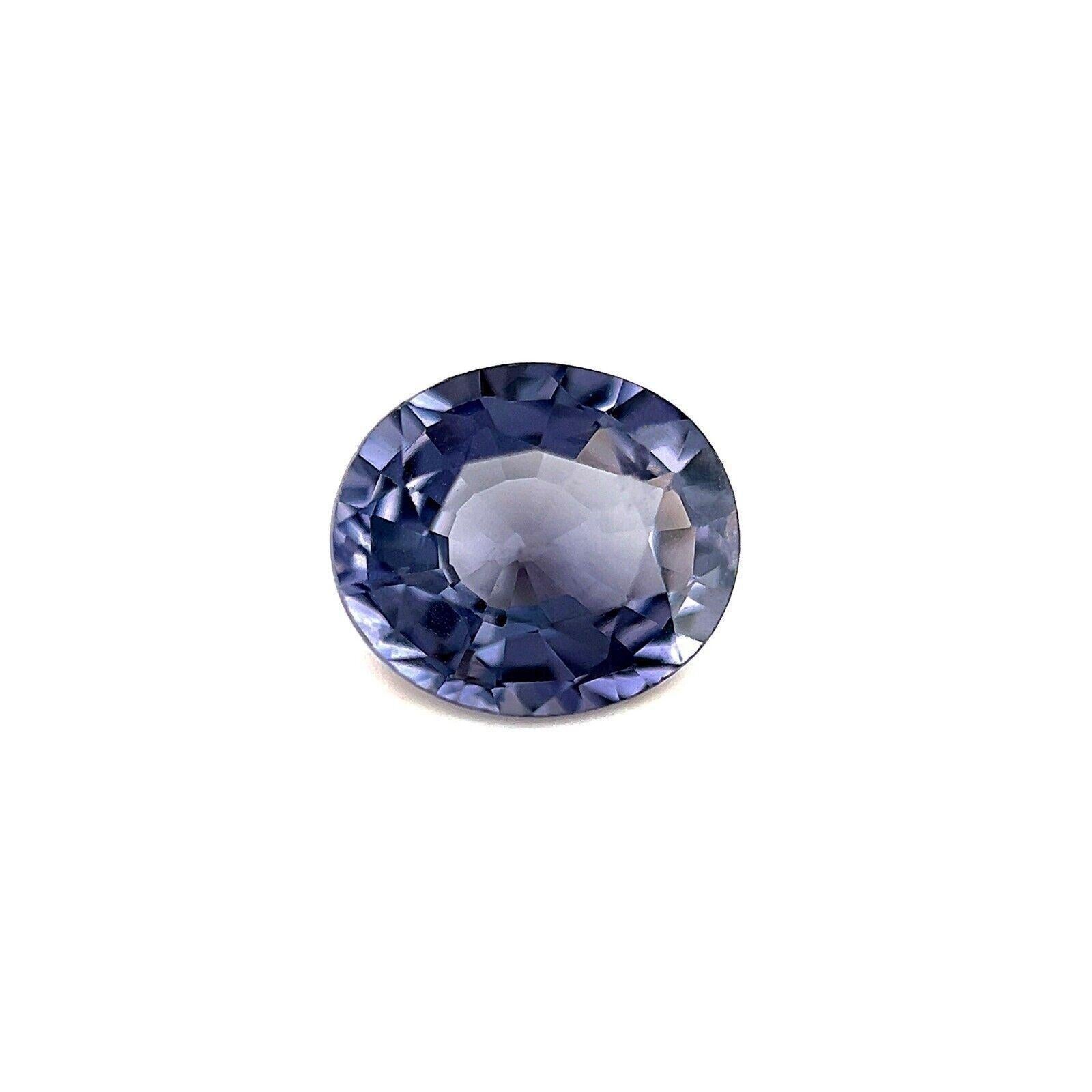 Fine 'Titanium' Spinel 1.63ct Purple Blue Oval Cut 8x6.8mm Loose Rare Gem

Natural Grey Blue Purple 'Titanium' Spinel Gemstone.
Beautiful 1.63 Carat spinel with a unique greyish blue purple colour, referred to as 'titanium' in the trade. This spinel