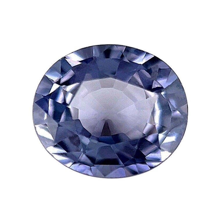 Feiner 'Titan' Spinell 1,63ct Lila Blau Oval Schliff Lose Seltener Edelstein