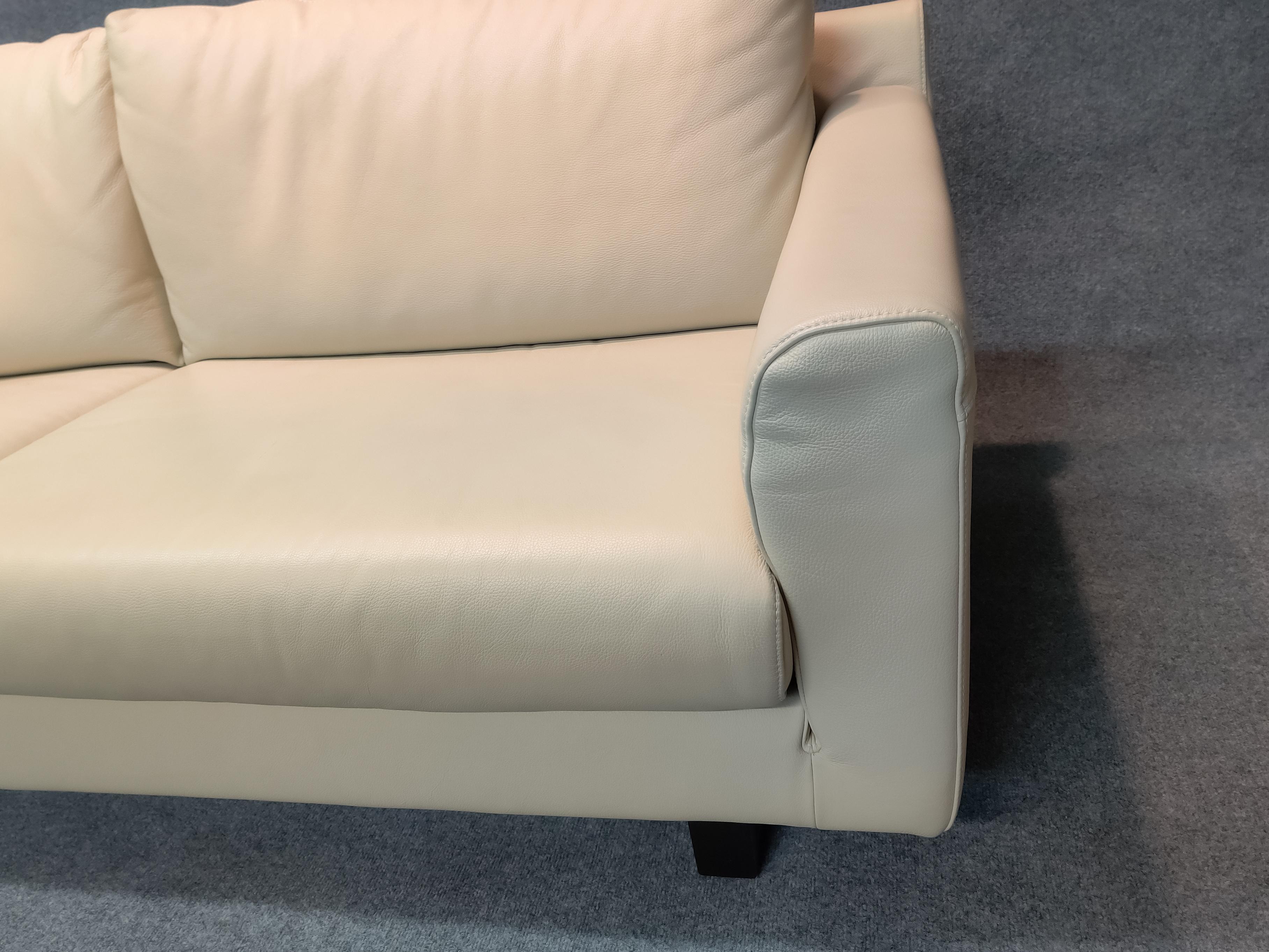 off white leather sofas