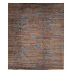 Fine Transitional Persian Rug, Brown & Blue