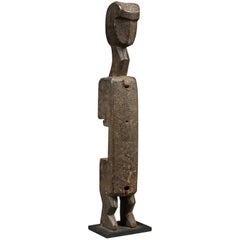 Fine Tribal Bambara Cubist Figurative Wood Door Lock Early 20th c Mali  Africa