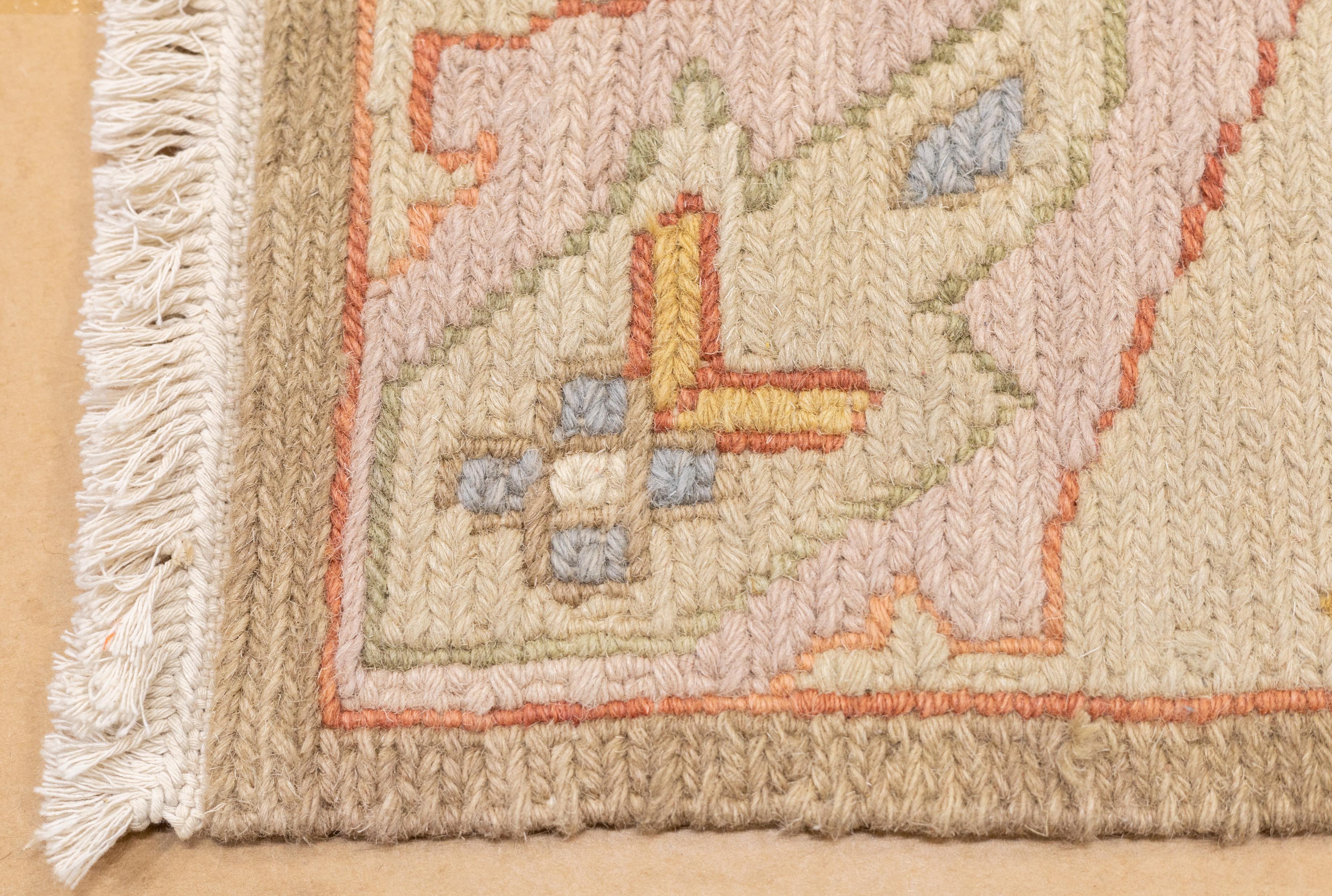Türkischer Sumak Flachgewebe-Wollteppich mit Flachgewebe 4'0