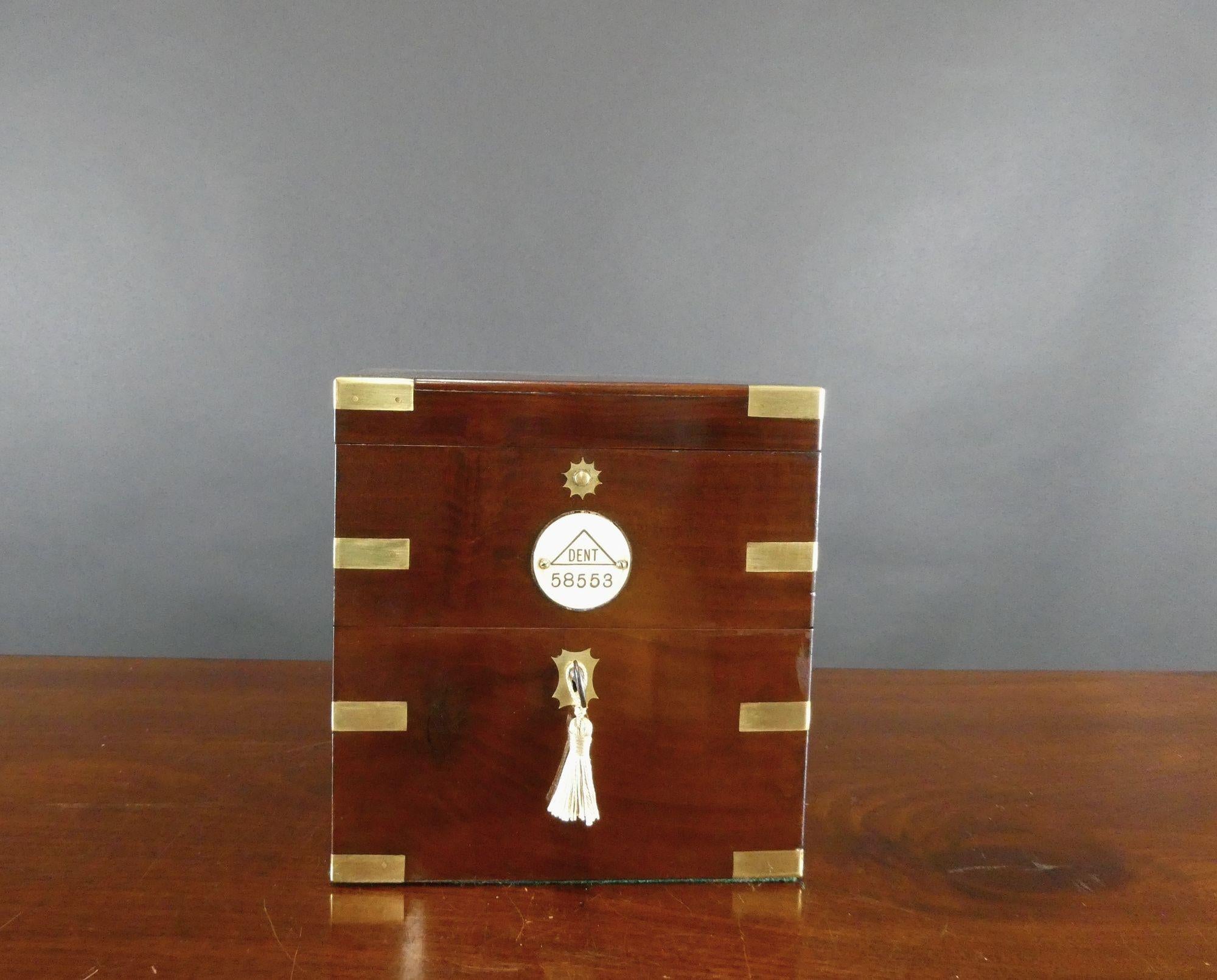 Fine Two Day Marine Chronometer by Dent, London. No58553 For Sale 6