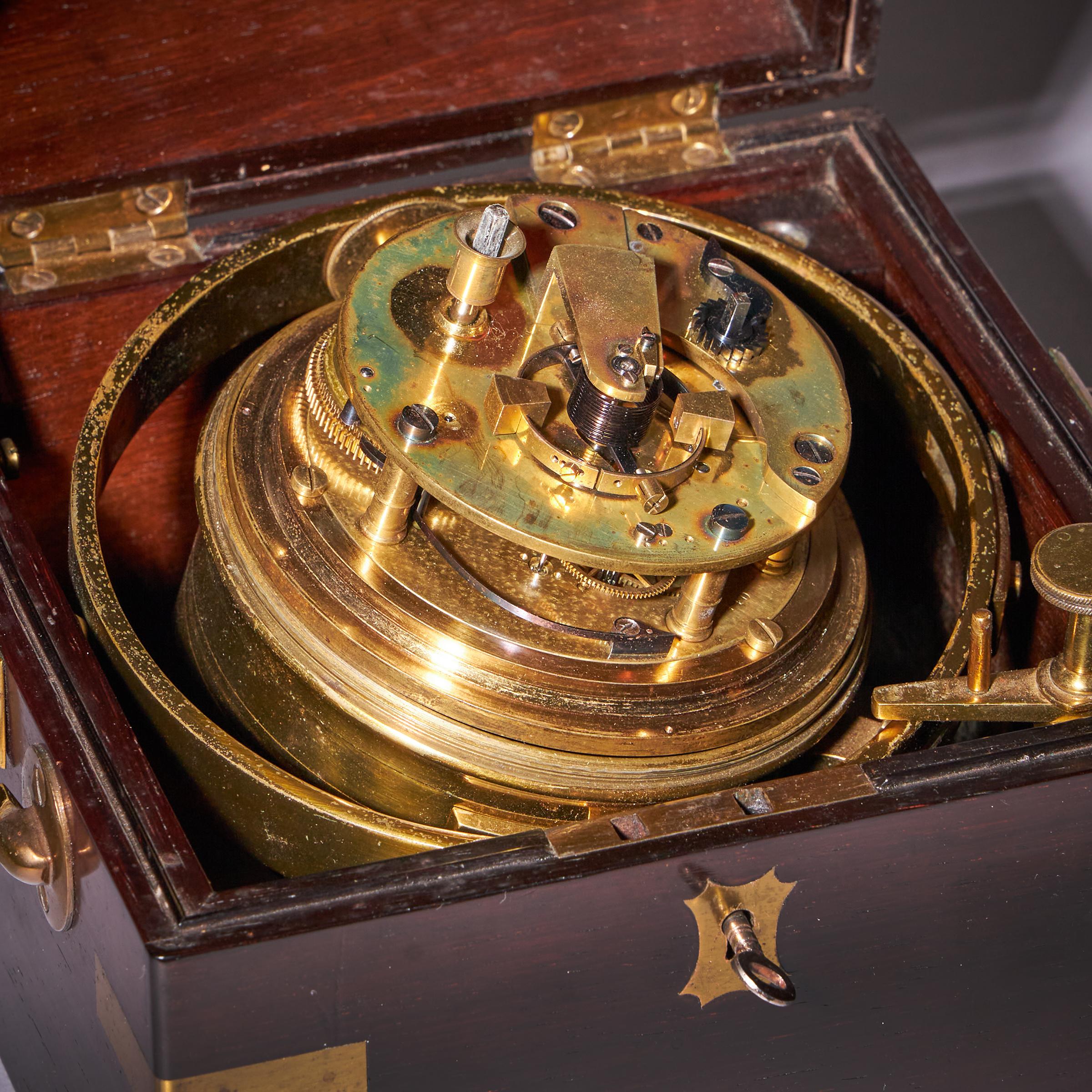Fine Two-Day Marine Chronometer Signed Charles Frodsham For Sale 2