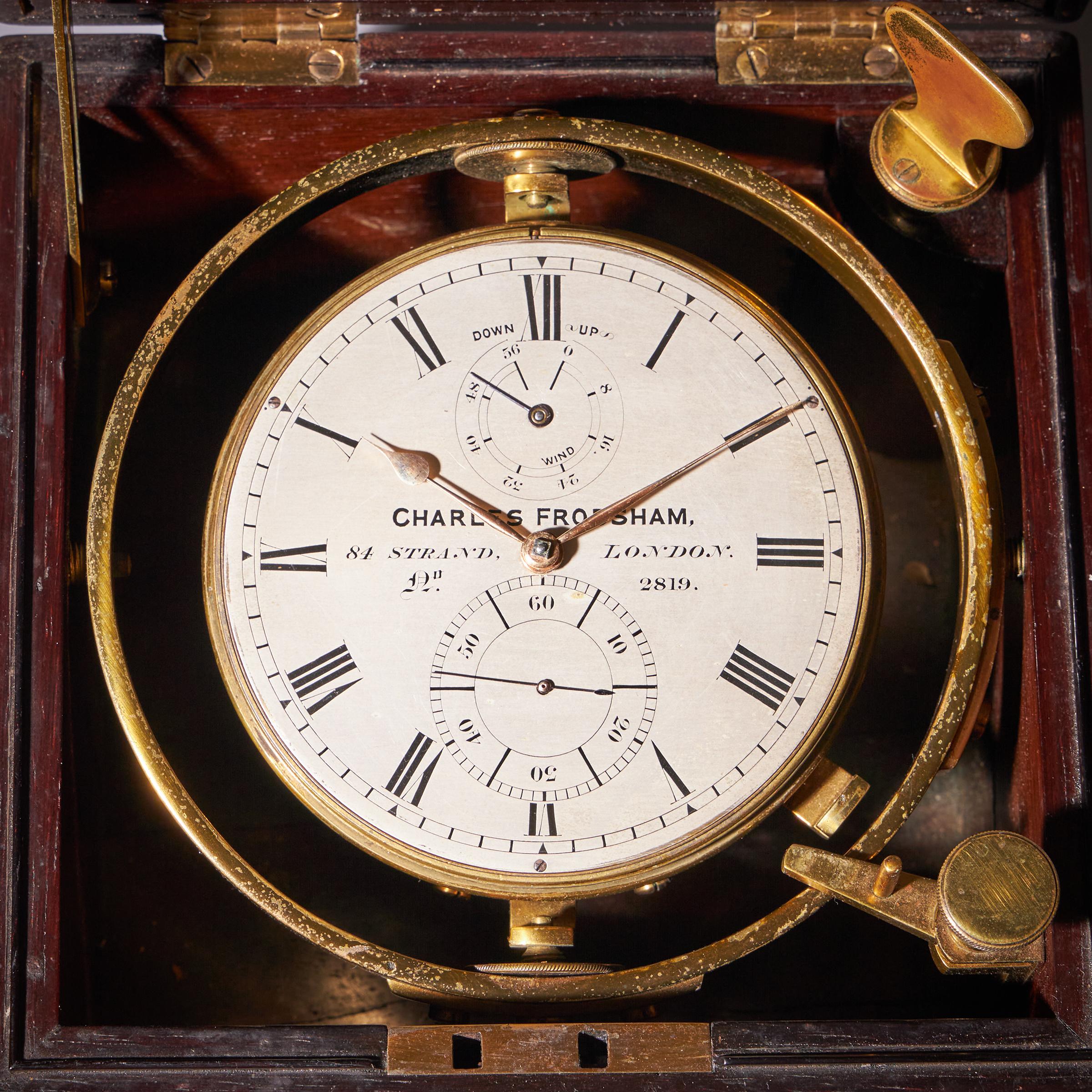 Fine Two-Day Marine Chronometer Signed Charles Frodsham For Sale 3