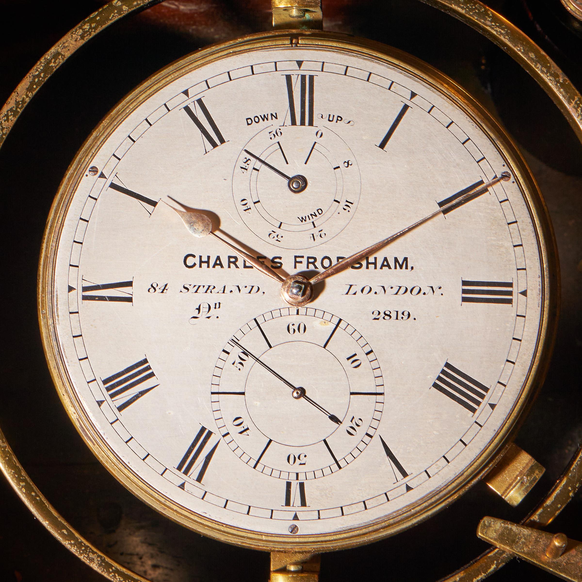 Fine Two-Day Marine Chronometer Signed Charles Frodsham For Sale 4