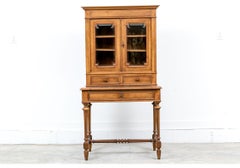 Fine Two Piece Bookcase Secretary