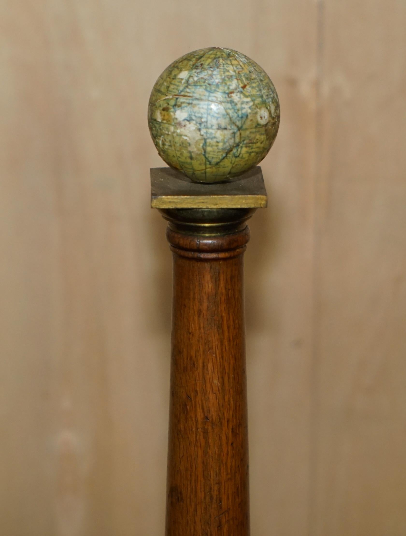 FINE & UNIQUE PAIR OF ANTIQUE 1887 MARYS CELESTIAL GLOBES SKEWING / MALIN & SONs For Sale 4