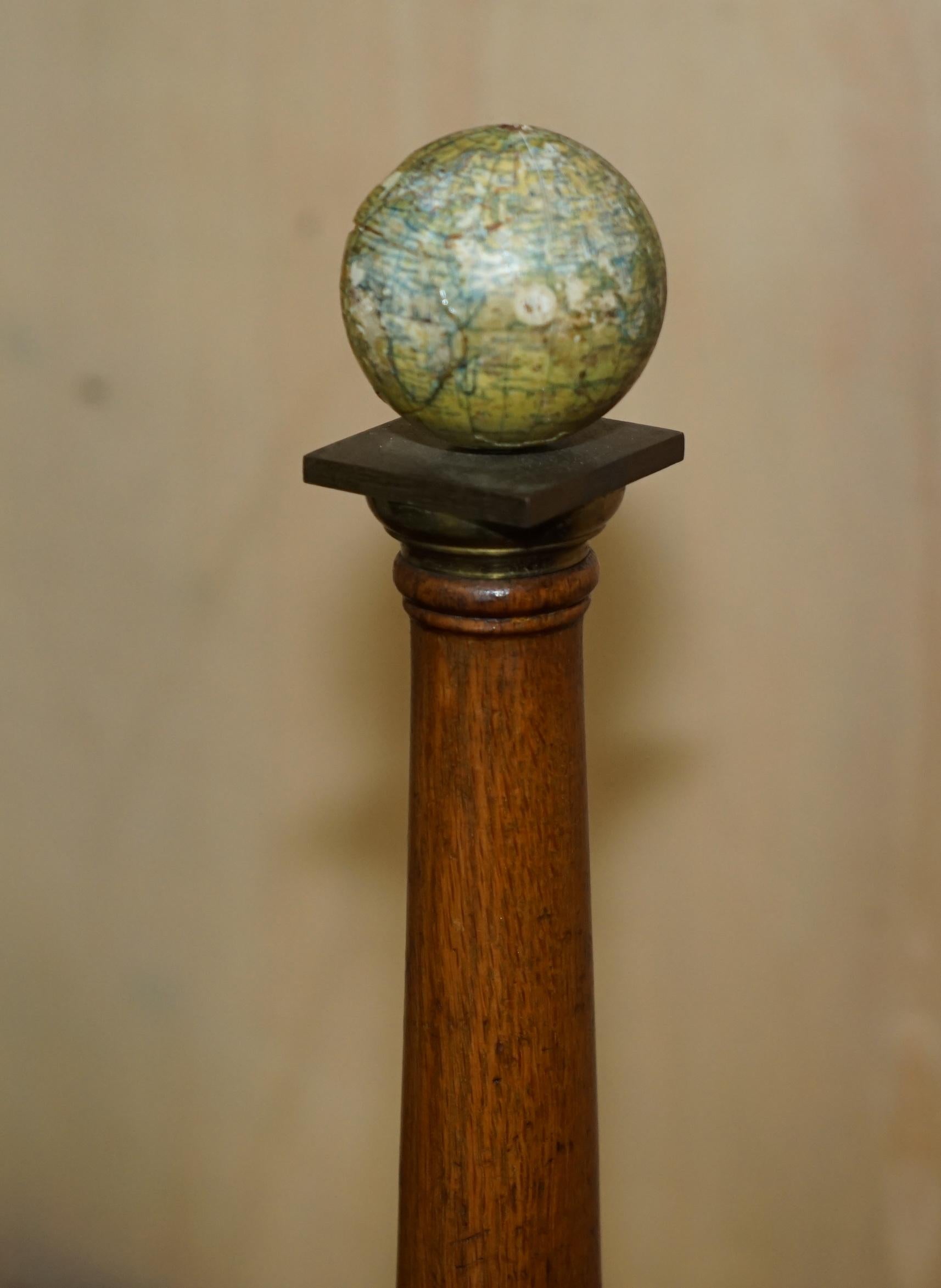 FINE & UNIQUE PAIR OF ANTIQUE 1887 MARYS CELESTIAL GLOBES SKEWING / MALIN & SONs For Sale 6