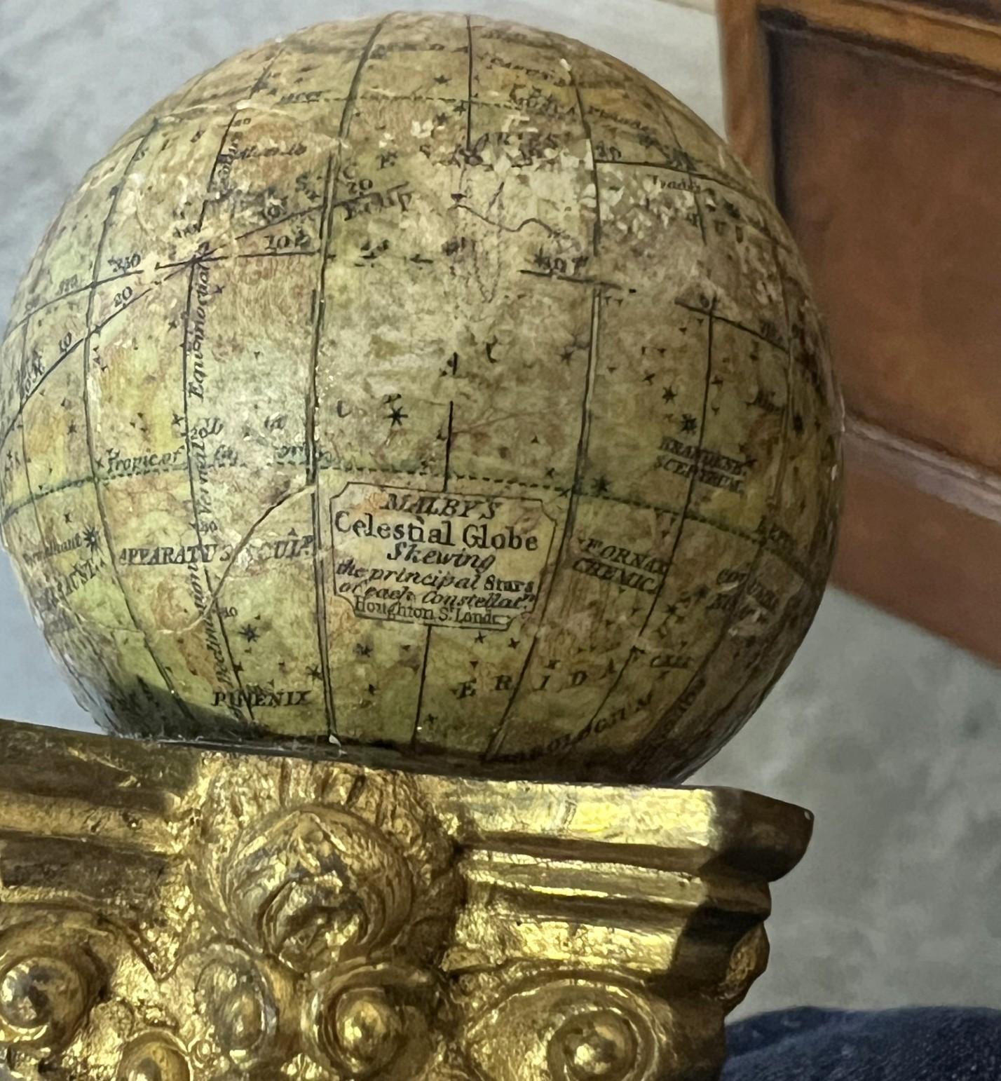 FINE & UNIQUE PAIR OF ANTIQUE 1887 MARYS CELESTIAL GLOBES SKEWING / MALIN & SONs For Sale 7