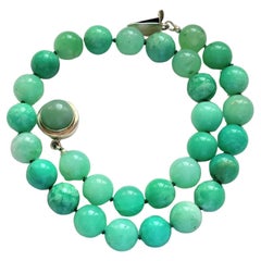 Tansanische Chrysopras-Halskette