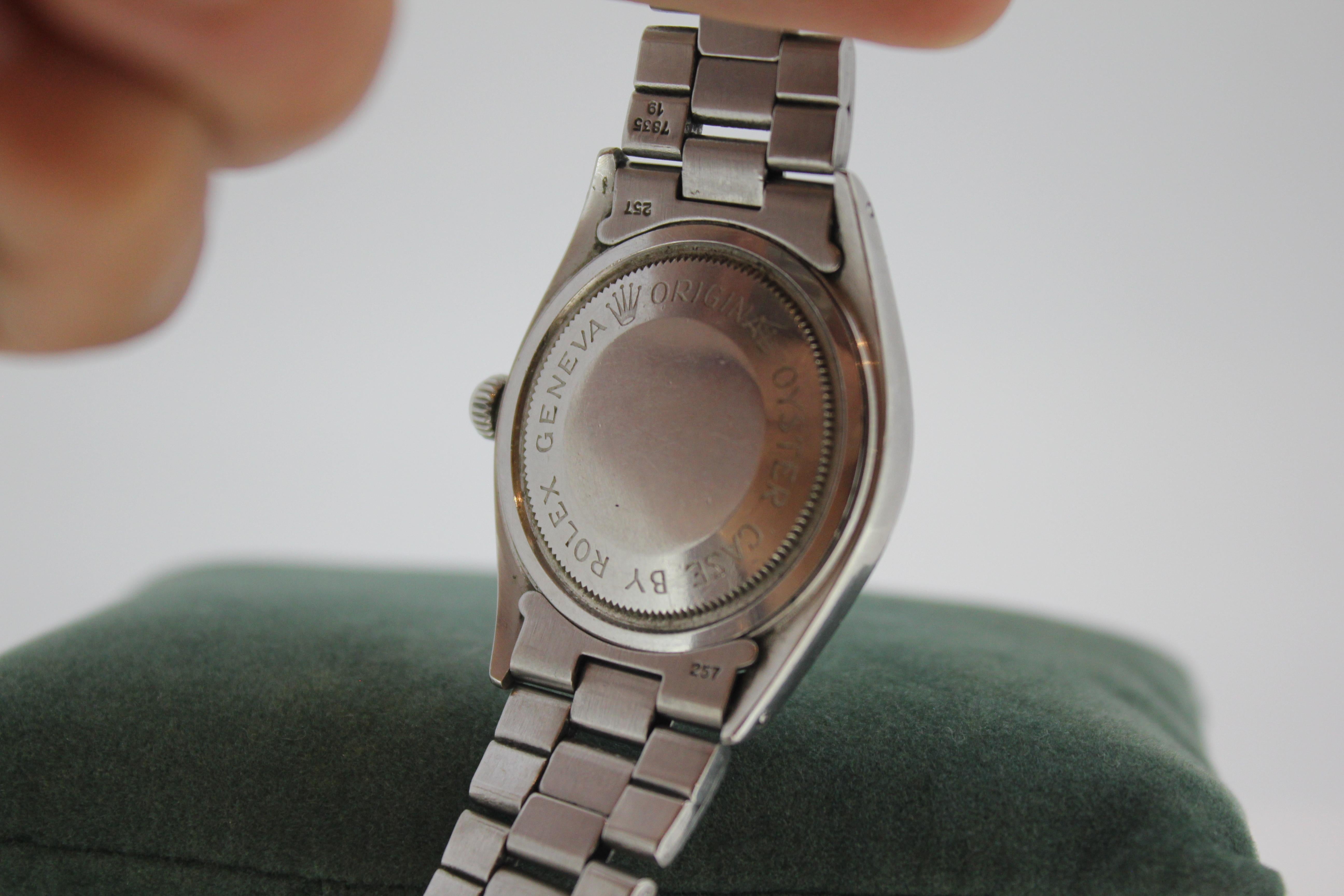 Fine & V Rare Tudor Rolex “Big Rose” Oyster-Prince c1962 35mm Automatic Watch For Sale 3