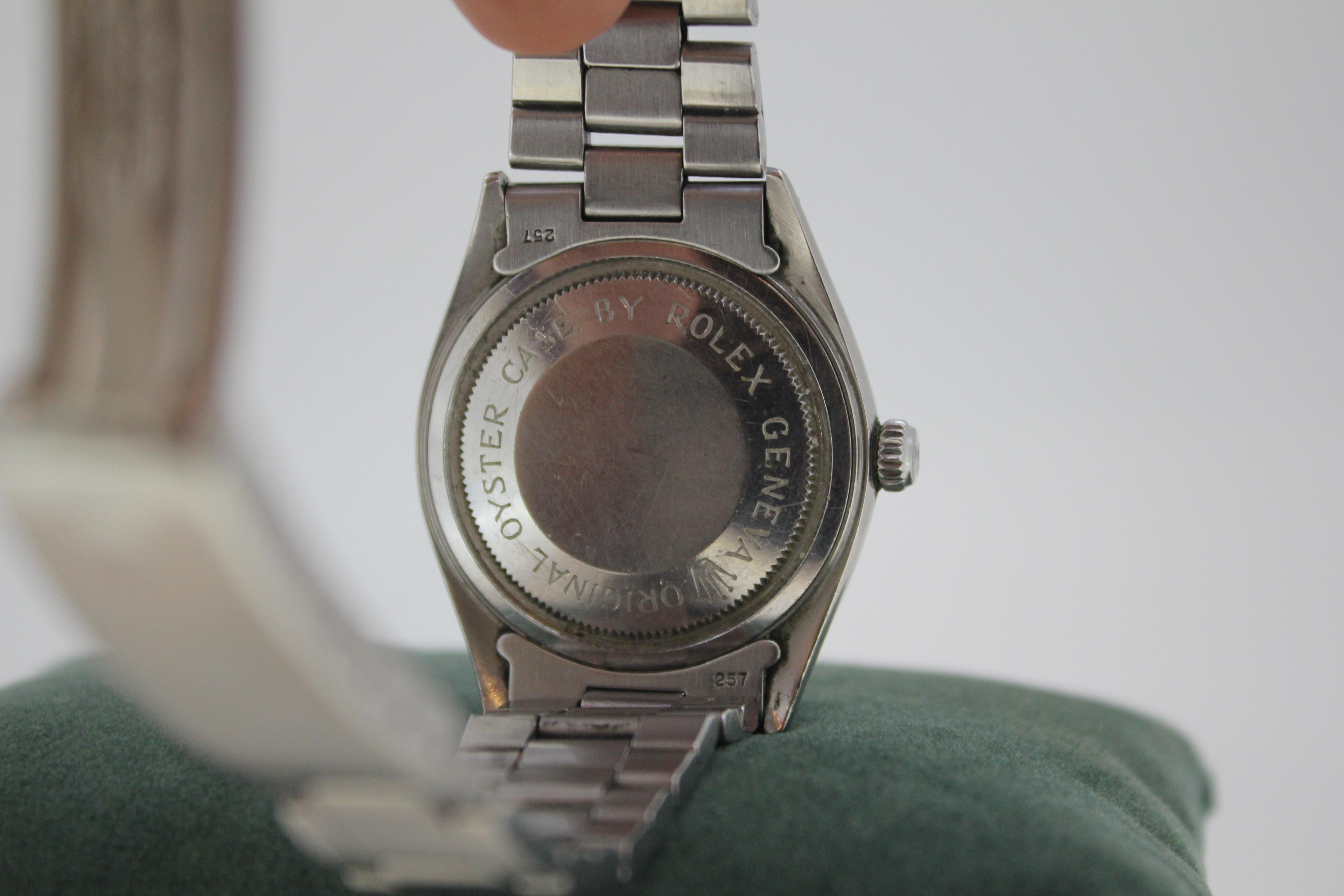 Fine & V Rare Tudor Rolex “Big Rose” Oyster-Prince c1962 35mm Automatic Watch For Sale 6