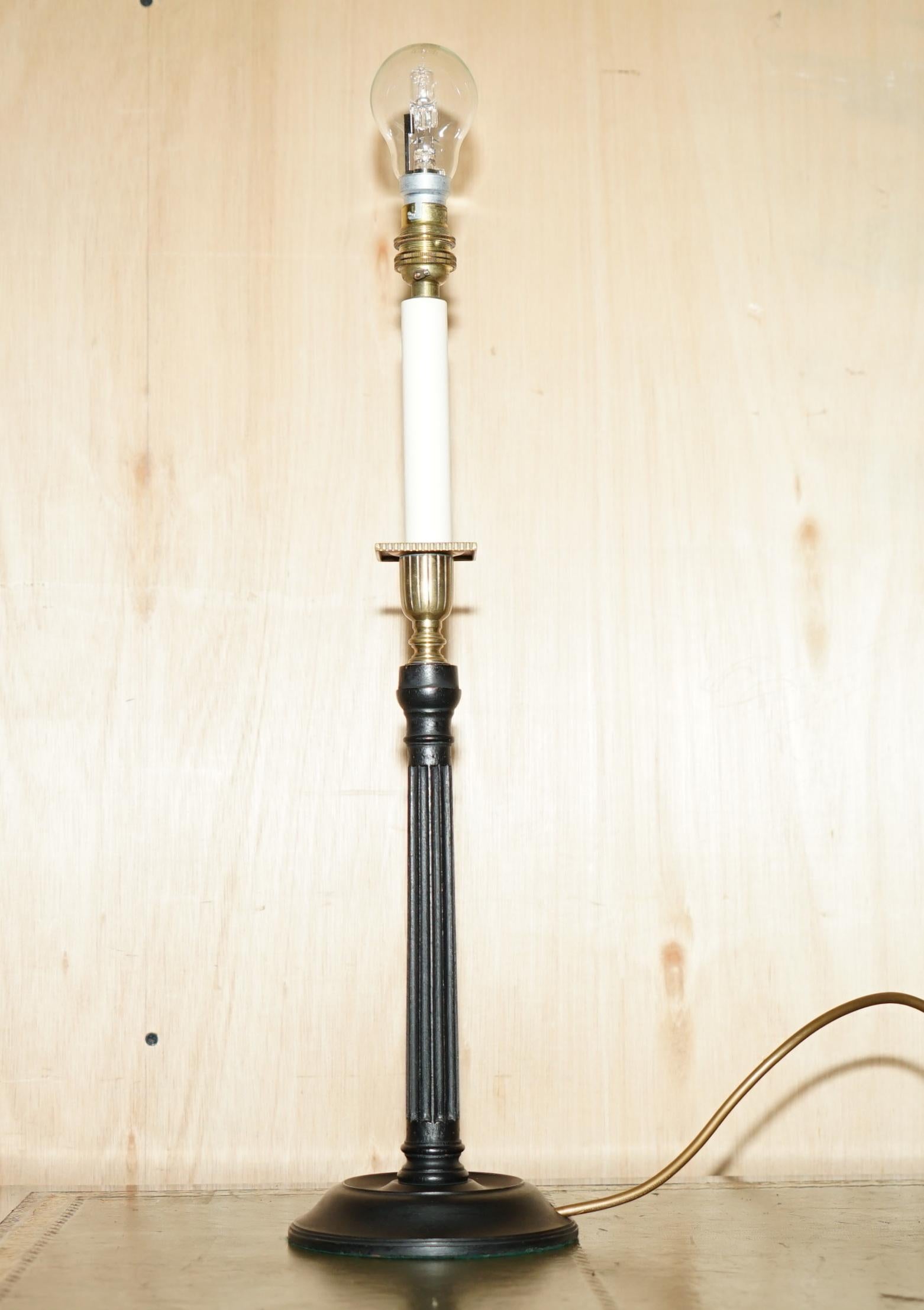 Royal House Antiques

Wimbledon-Furniture is delighted to offer for sale this lovely English Pillared Candle Table Lamp made by Vaughan RRP £1095 with a fluted column base and bronzed fittings 

Please note the delivery fee listed is just a guide,