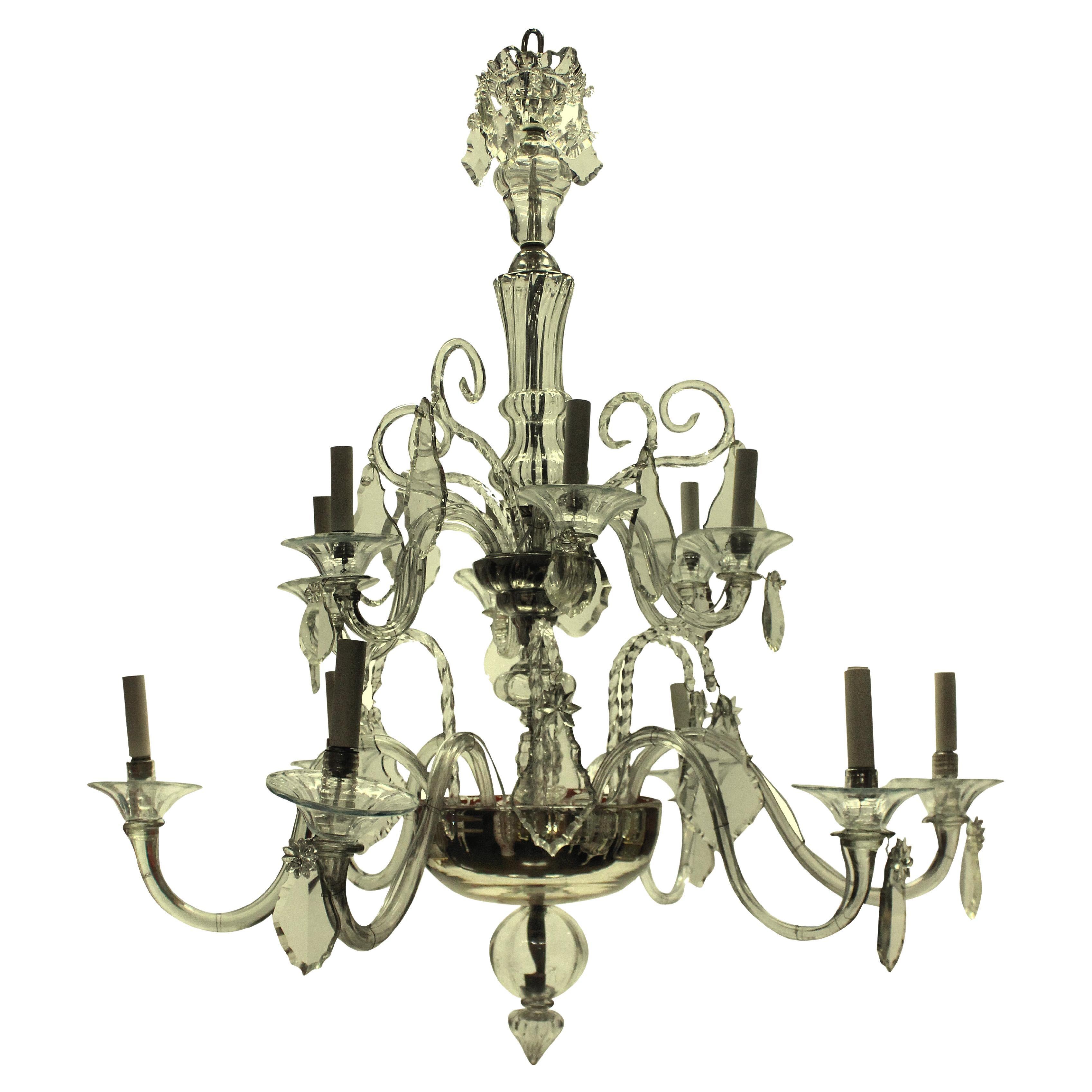 Fine Venetian Twelve Light Chandelier