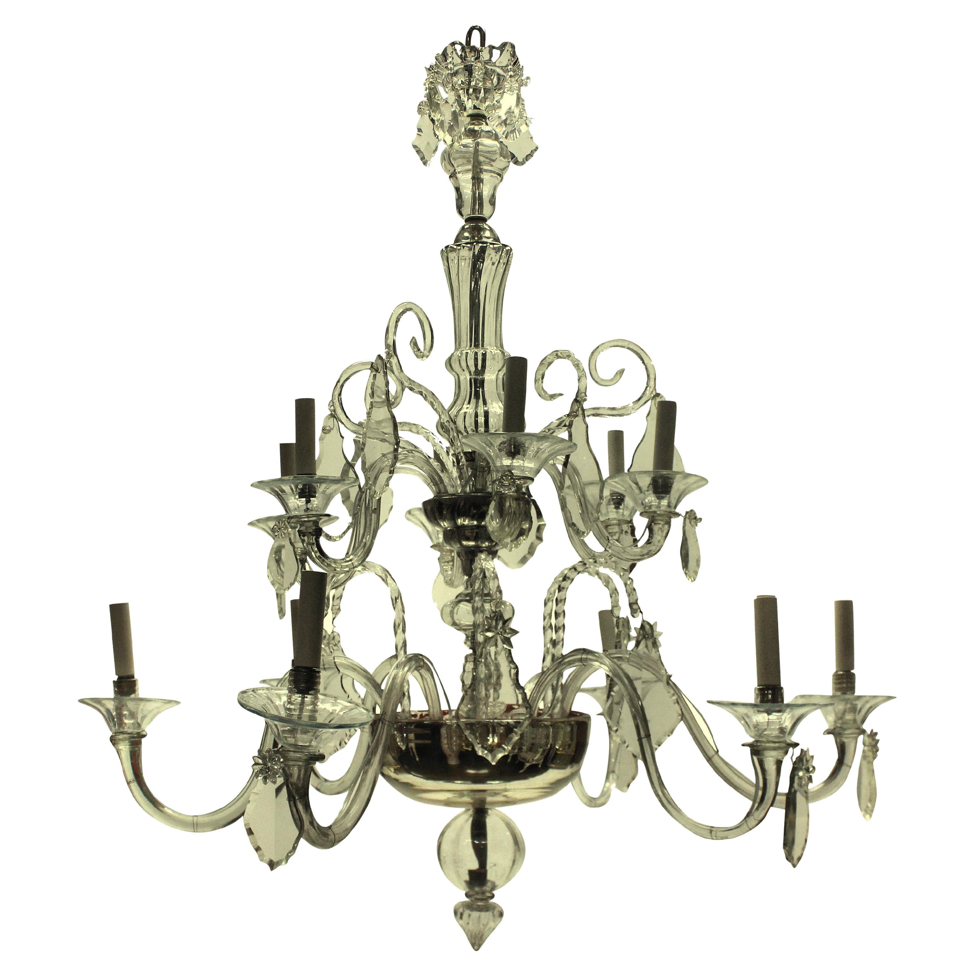 Large 8 Light Chandelier For Sale at 1stDibs