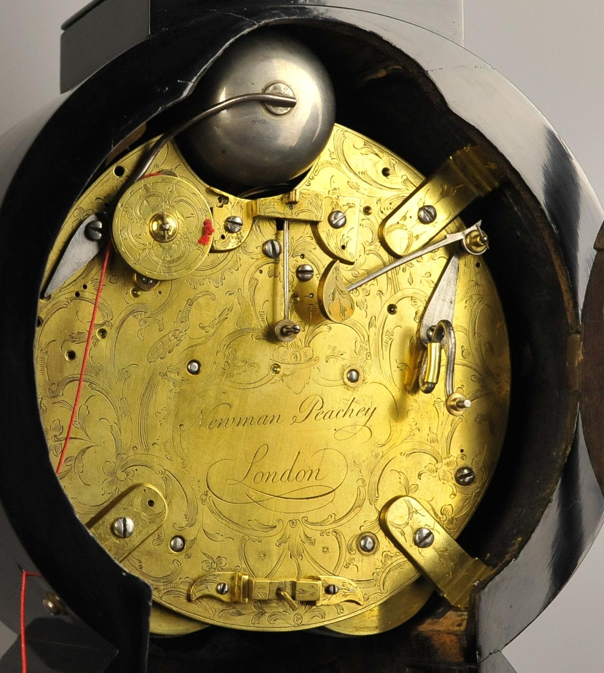 Fine Verge Repeating Balloon Clock, Newman Peachy, London For Sale 1