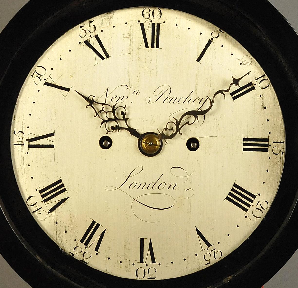 Fine Verge Repeating Balloon Clock, Newman Peachy, London For Sale 2