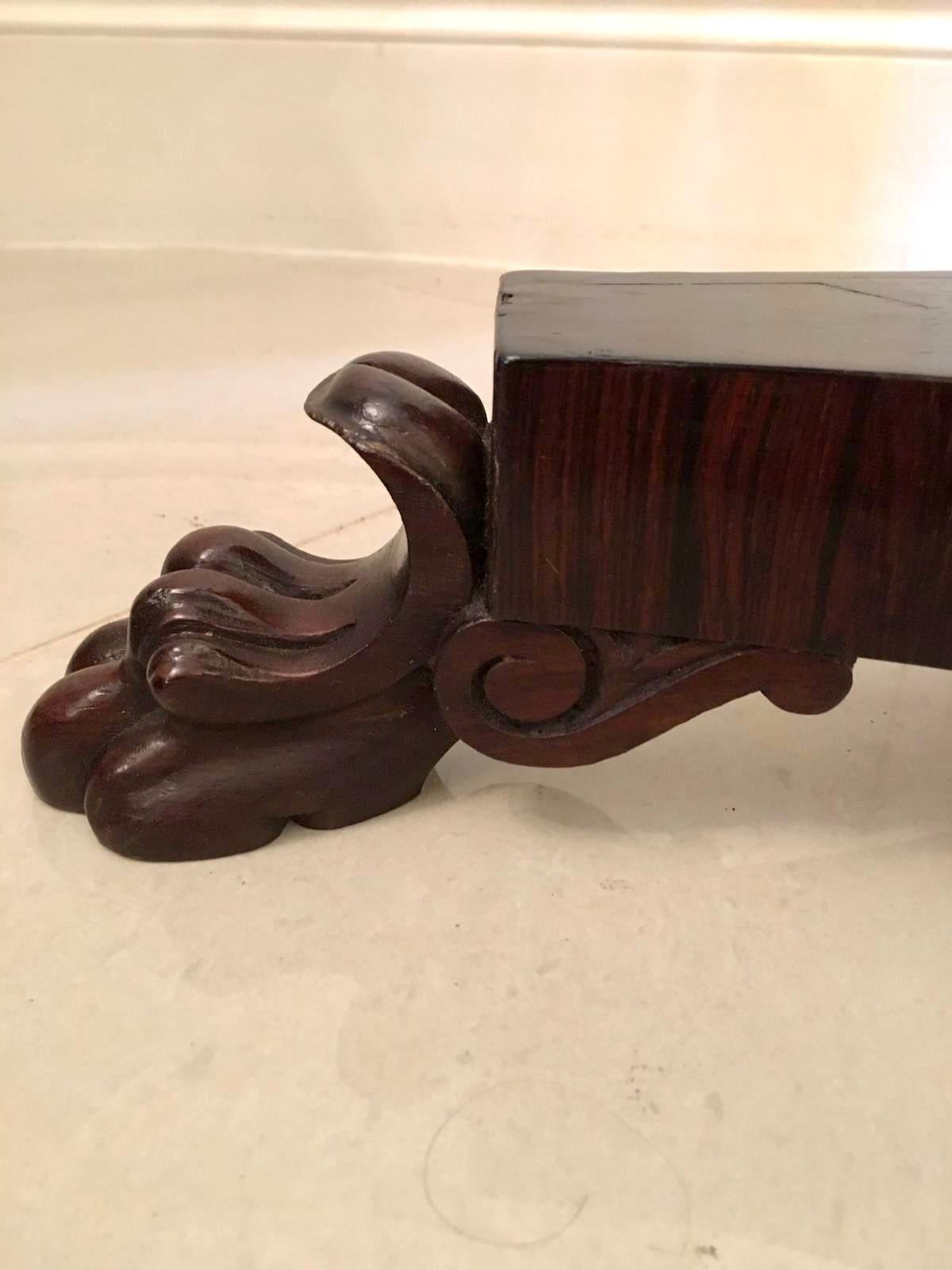 English Fine Victorian Antique Carved Walnut Revolving Piano Stool