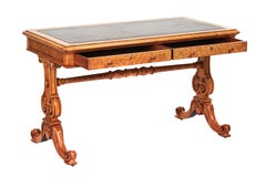 Fine Victorian Bird’S-Eye Maple Centre Library/ Writing Table