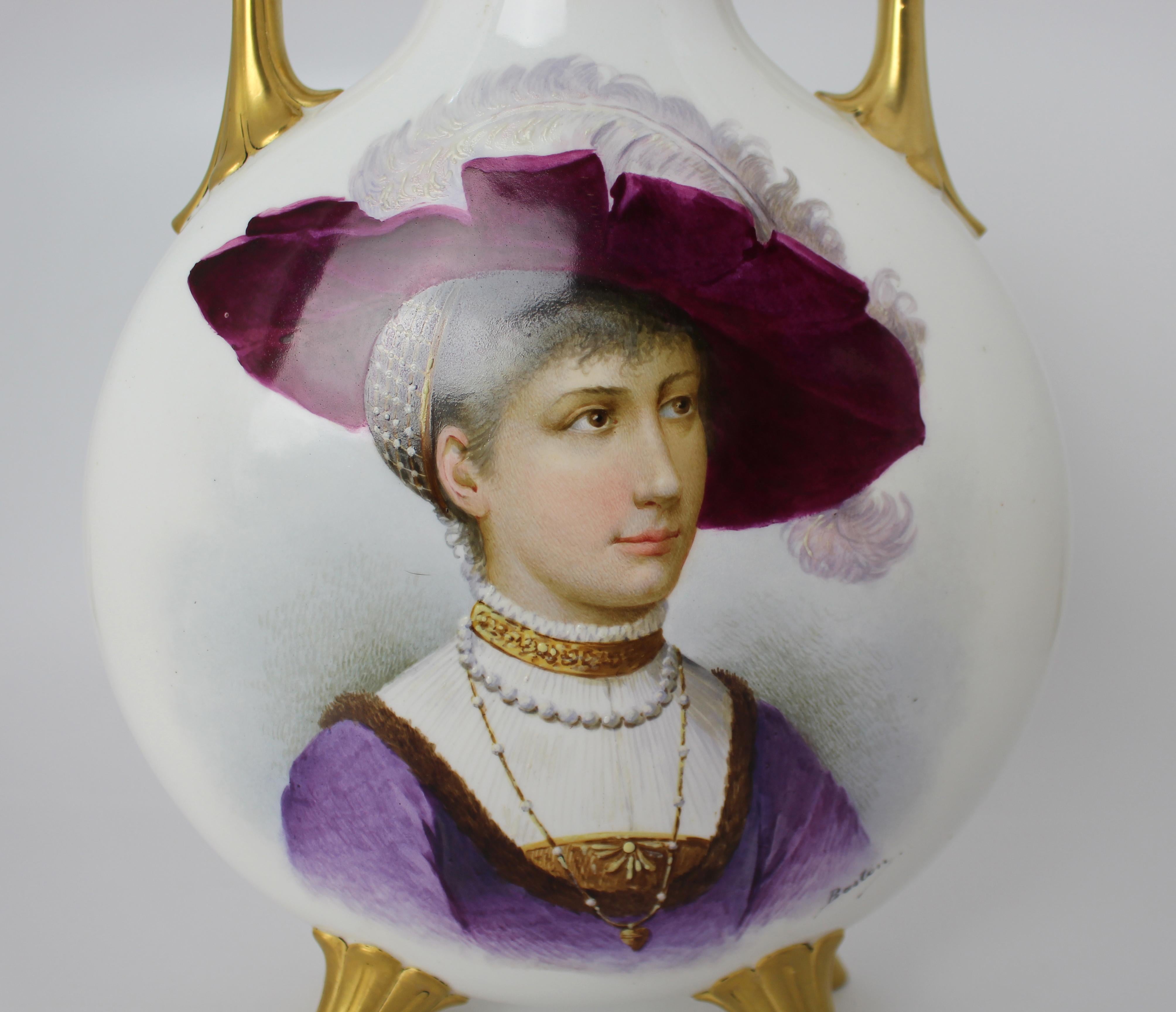 Fine Victorian Minton Moon Flask c.1890 (19. Jahrhundert) im Angebot
