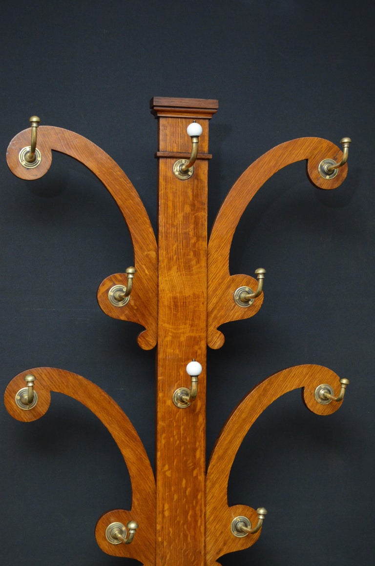 Fine Victorian Oak Hall Stand at 1stDibs