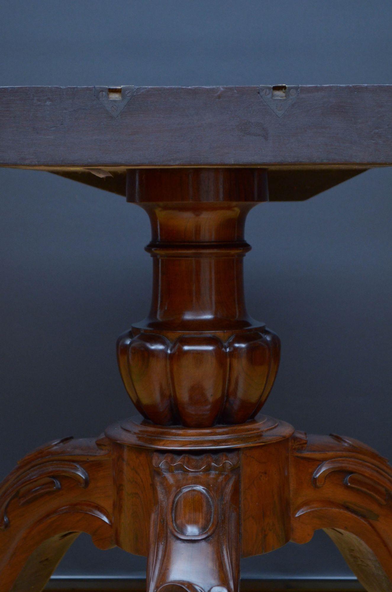 Fine Victorian Rosewood Dining Table Centre Table 6