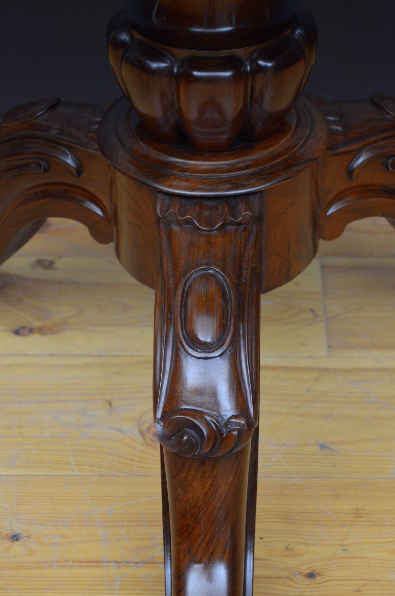 Fine Victorian Rosewood Dining Table Centre Table 8