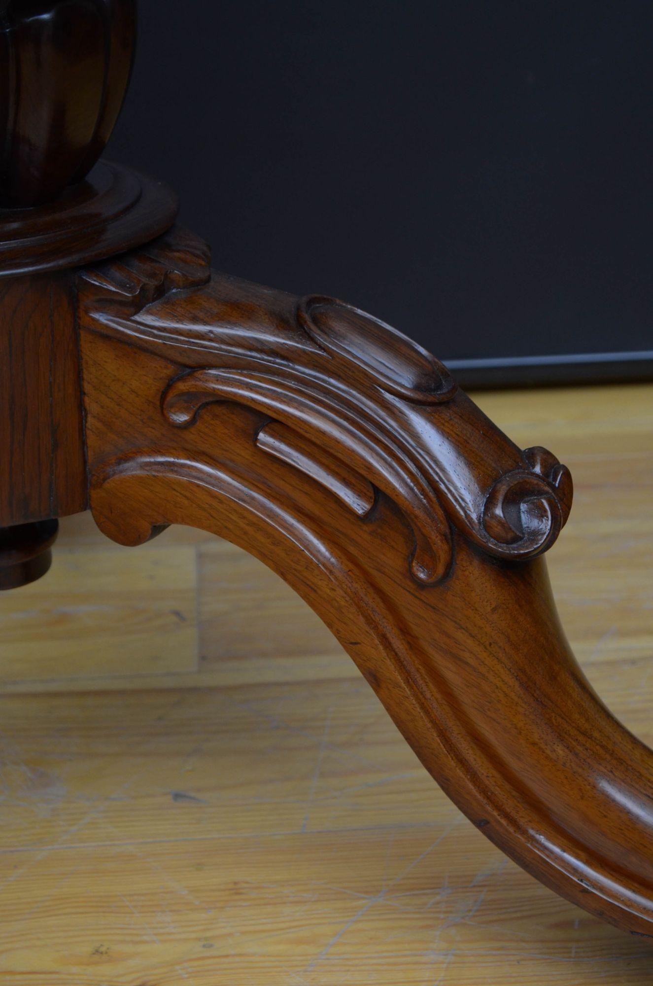 Fine Victorian Rosewood Dining Table Centre Table 11