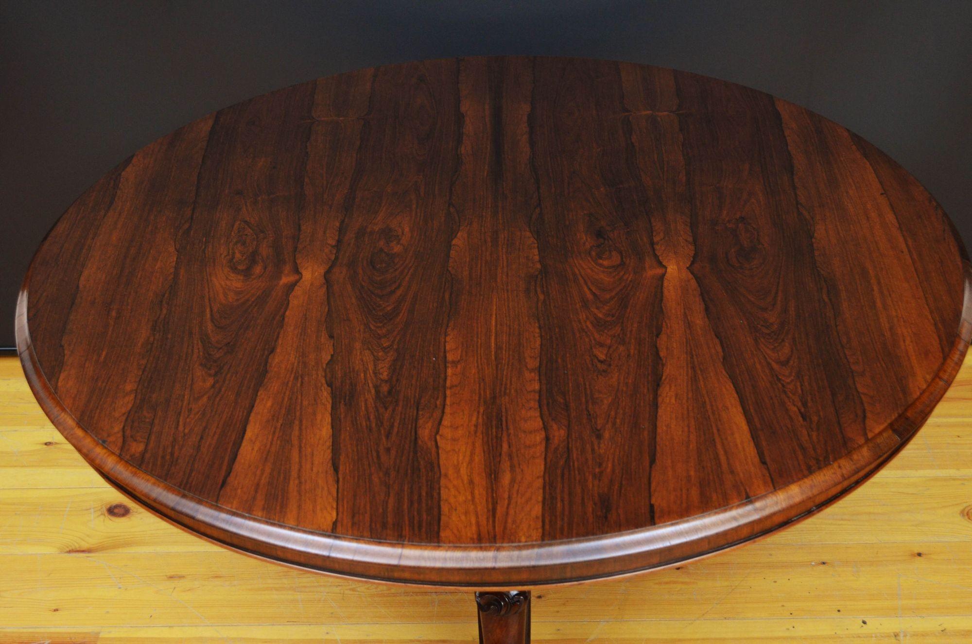Fine Victorian Rosewood Dining Table Centre Table 2