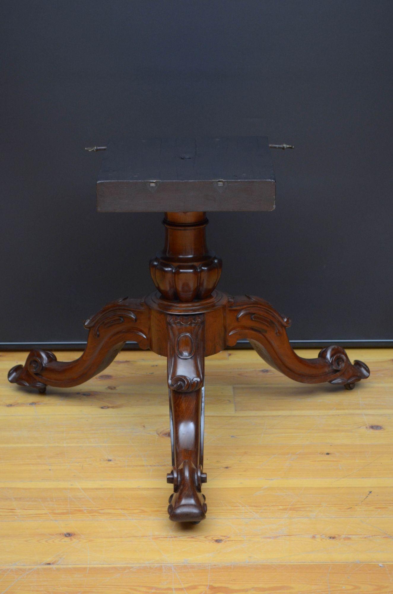 Fine Victorian Rosewood Dining Table Centre Table 3
