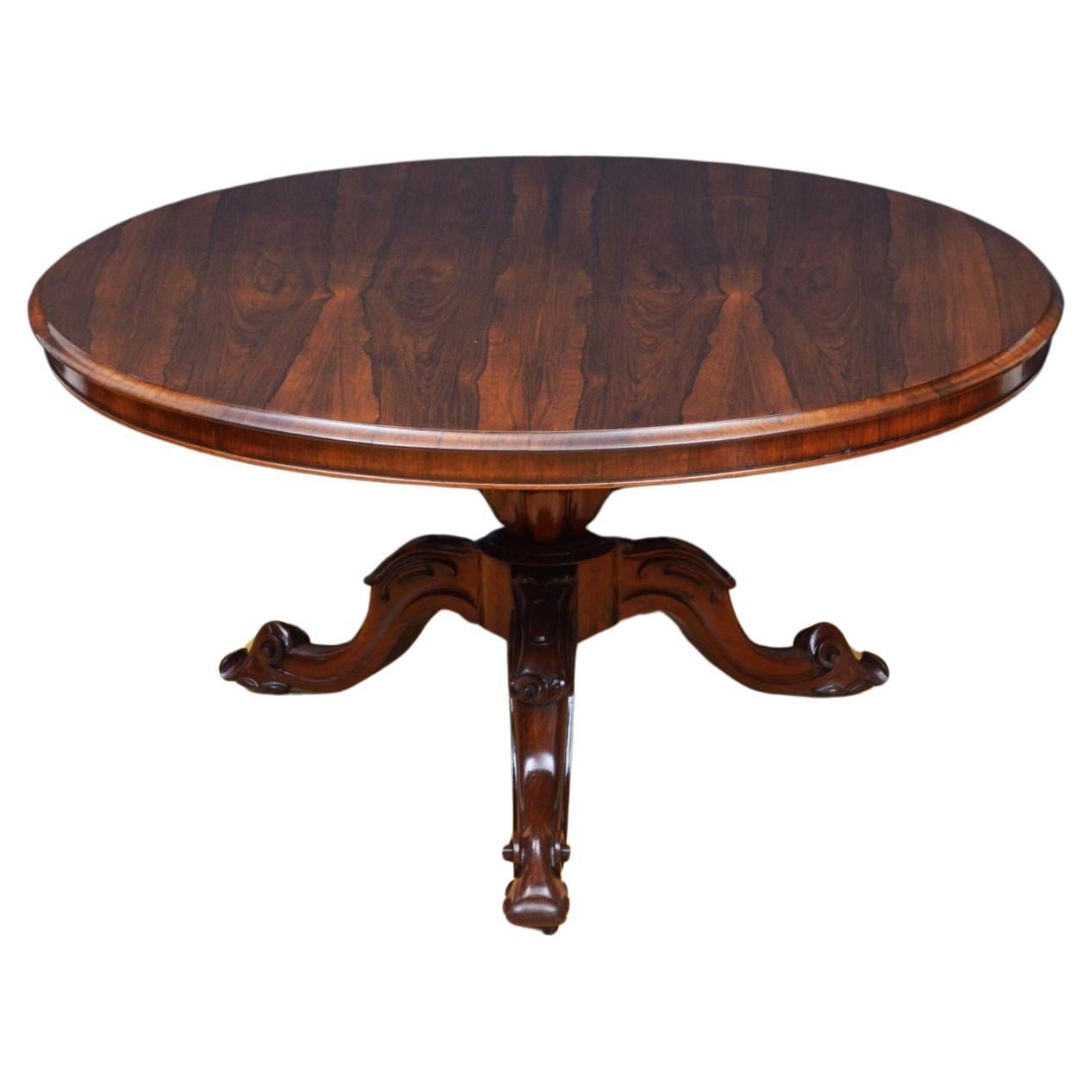 Fine Victorian Rosewood Dining Table Centre Table