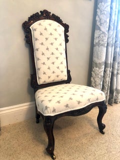 Fine Antique Victorian Rosewood Ladies Chair