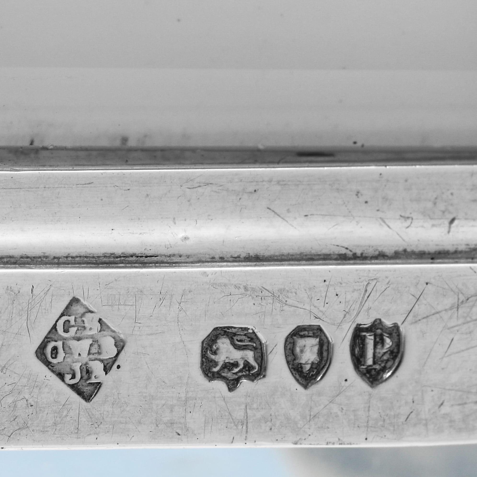 Feine viktorianische Kutschenuhr aus Sterlingsilber von G. Betjemanns & Sons, 1890 (Spätes 19. Jahrhundert) im Angebot