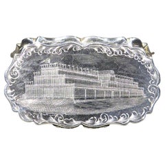 A Fine & Rare Sterling Silver Snuff Box Made For The  Great Exhibition of 1851