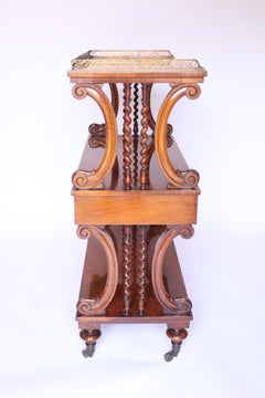 Fine Victorian Walnut & Carved Buffet Stamped Johnstone & Jeanes
