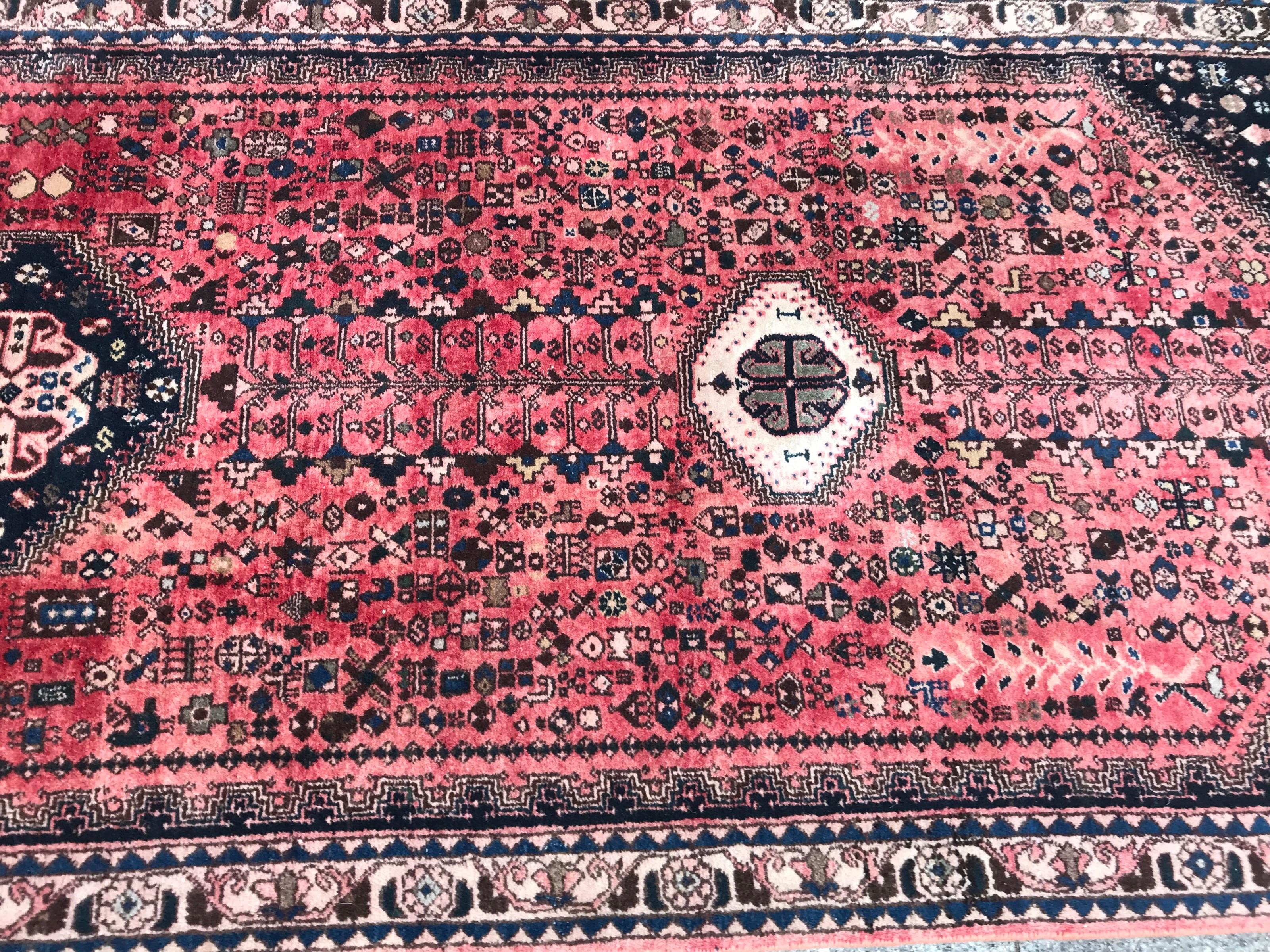 20th Century Bobyrug’s Fine Vintage Abadeh Runner For Sale