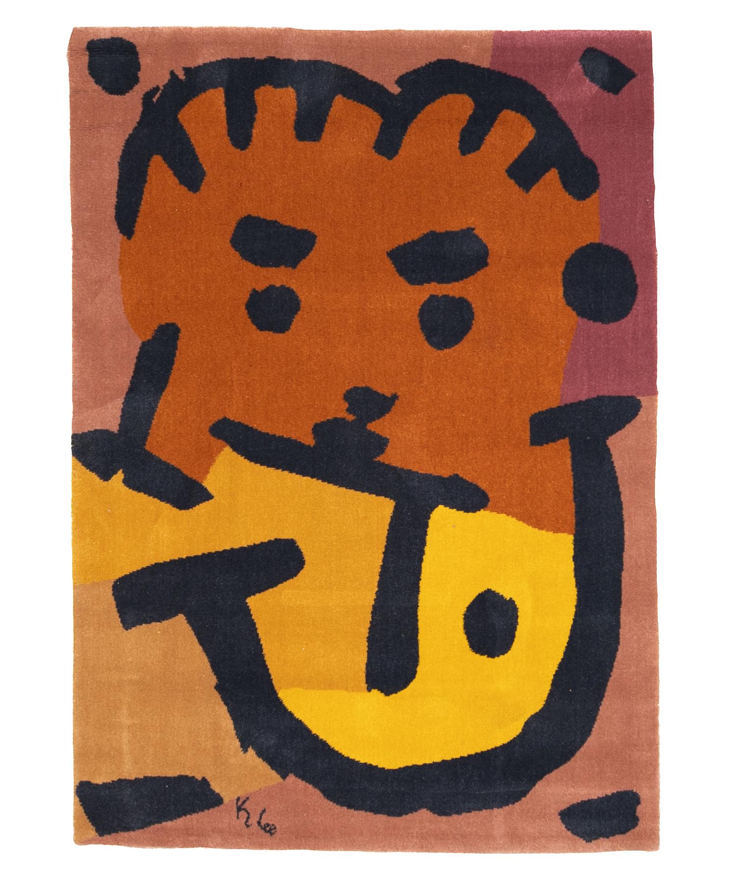 XX secolo Tappeto in lana con design Artistics Keith Haring 4'8