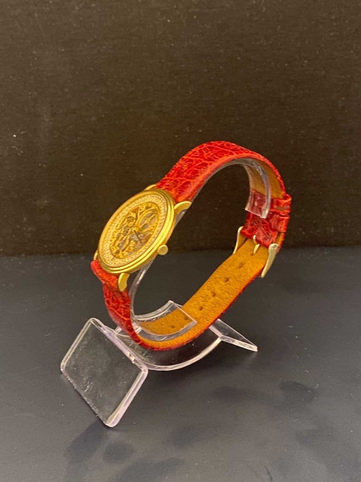 Fine Vintage Audemars Piguet 'Skeletonized' 18k gold & Diamond wristwatch In Excellent Condition For Sale In Kenley surrey, GB