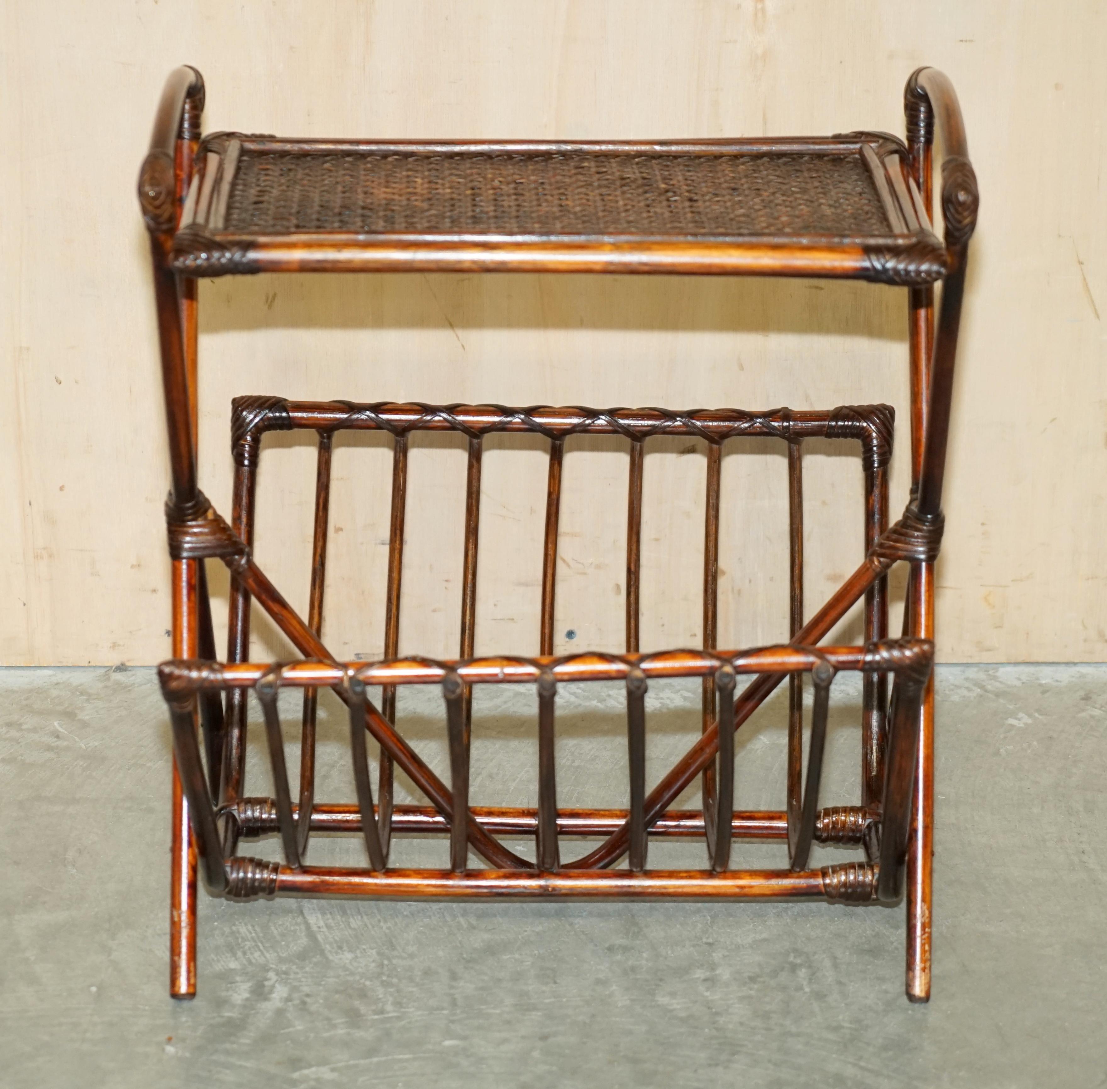Royal House Antiques

Royal House Antiques is delighted to offer for sale this very fine, circa 1960's Mid Century Modern, Bentwood Bamboo & Bergere / rattan magazine rack 

Please note the delivery fee listed is just a guide, it covers within the