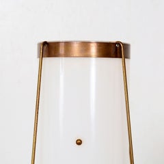 Fine Vintage Brass and Acrylic Cylinder Table Lamp Mid-Century Modern