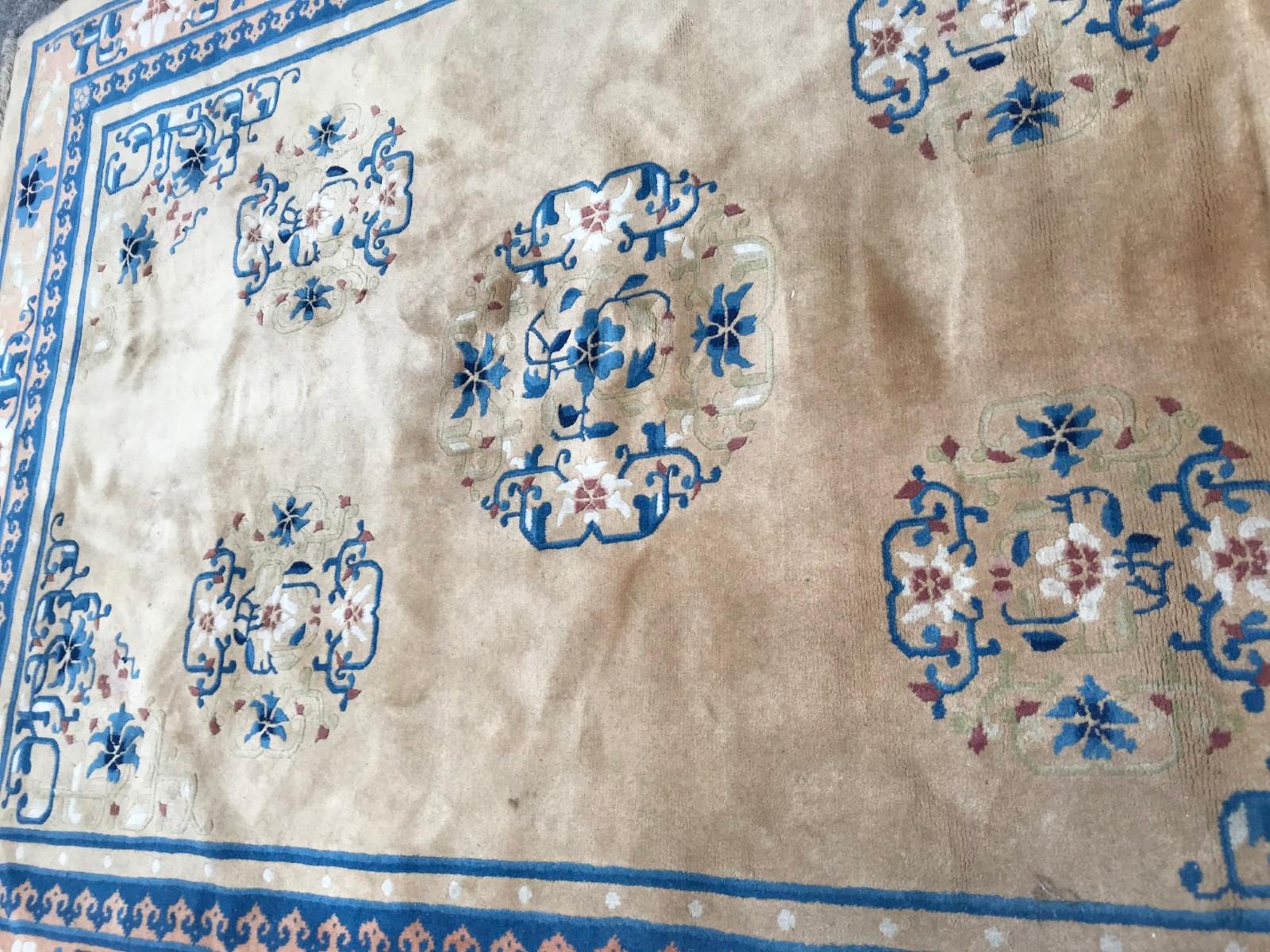 Hand-Knotted Fine Vintage Chinese Beijing Rug