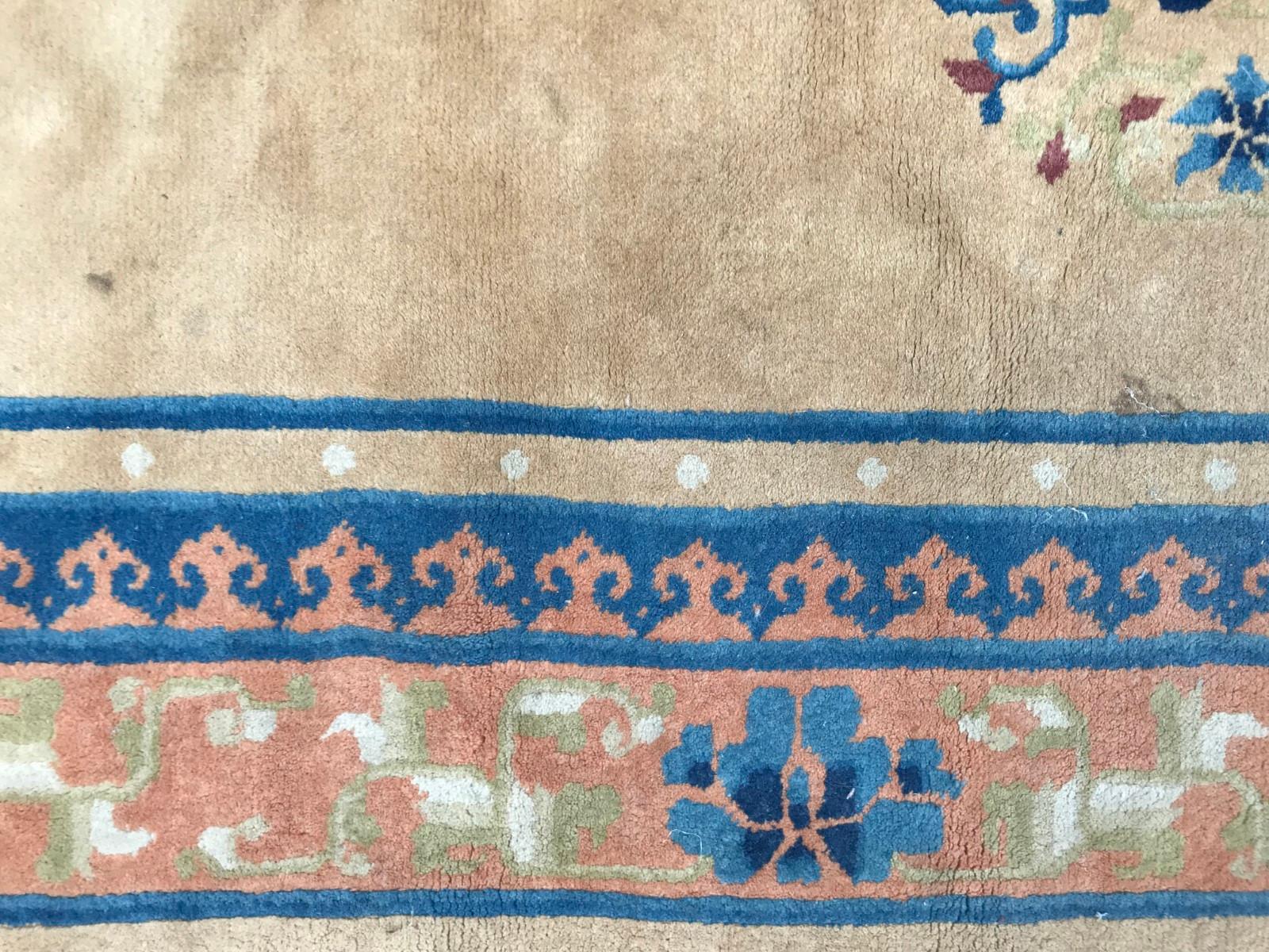 20th Century Bobyrug’s Fine Vintage Chinese peking Rug For Sale