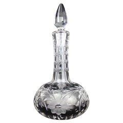 Fine Vintage Cut Crystal Drinks Decanter