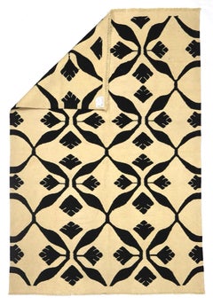 Fina Alfombra Kilim Europea Vintage 4'1" x 6'0" (4'1" x 6'0")