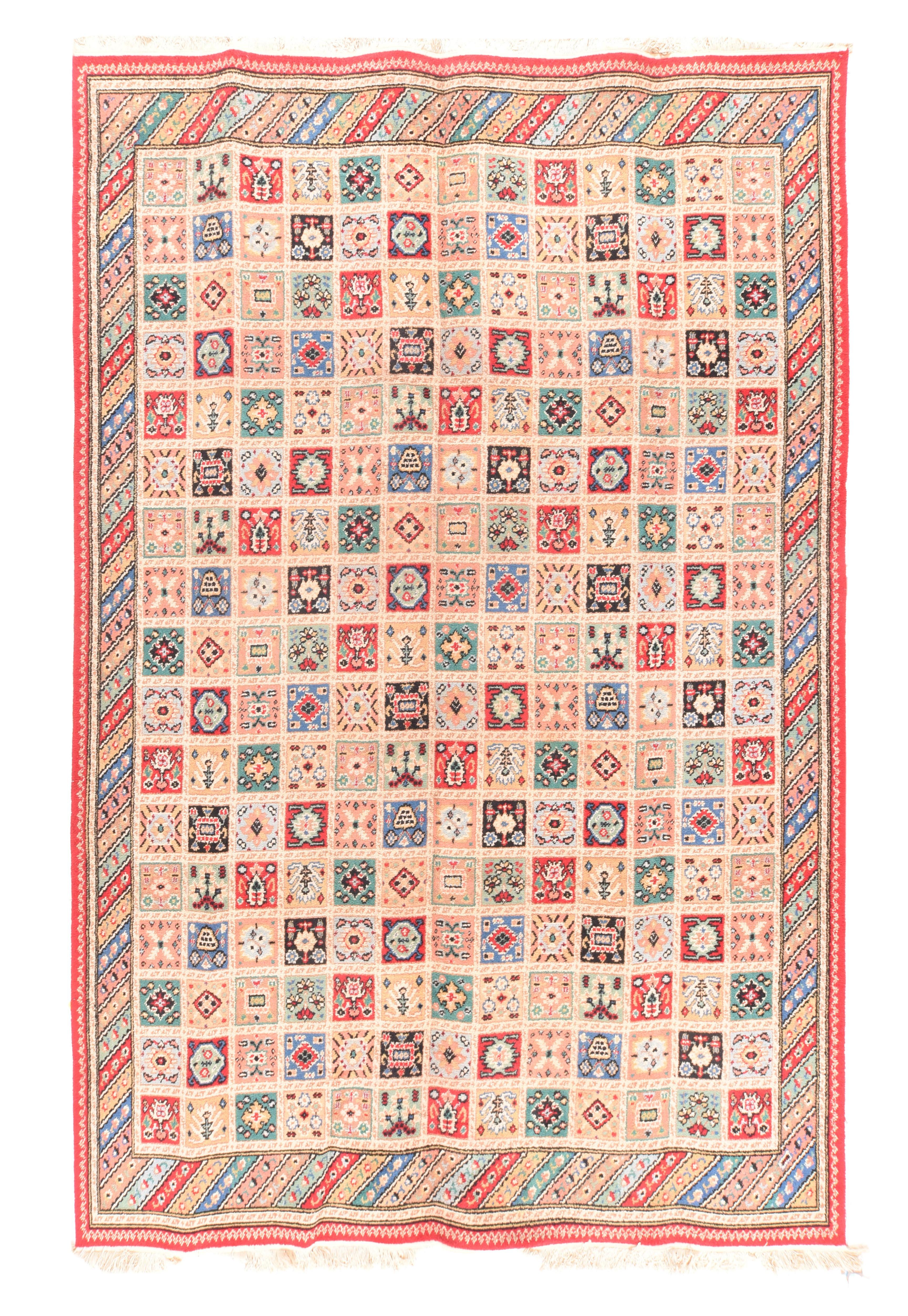 European Teppich im Vintage-Stil 8'3'' x 11'6'' (Ende des 20. Jahrhunderts) im Angebot
