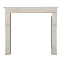 Fine Vintage French Fireplace Surround in Limestone